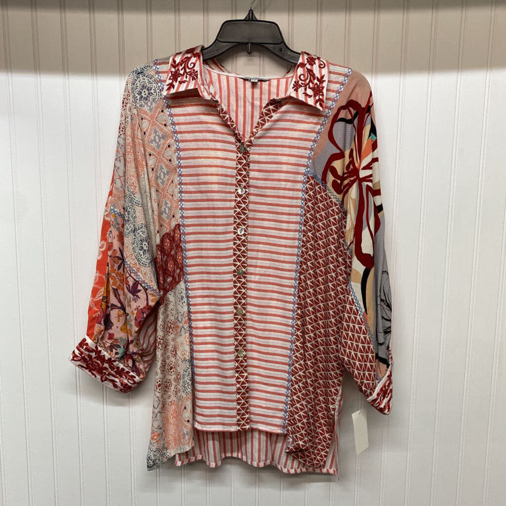 LONG SLEEVE EMBELLISHED BUTTON UPO SHIRT