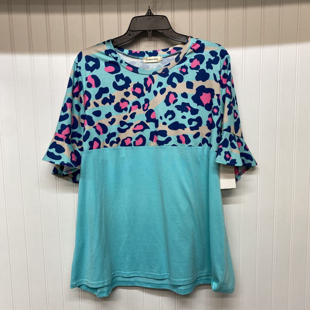 SHORT SLEEVE KNIT TOP