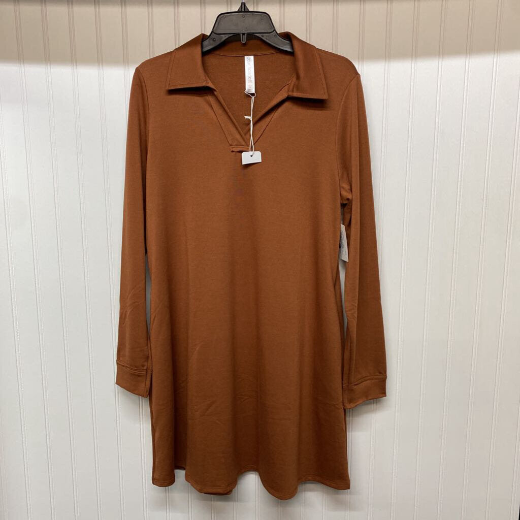 LONG SLEEVE KNIT SHORT DRESS
