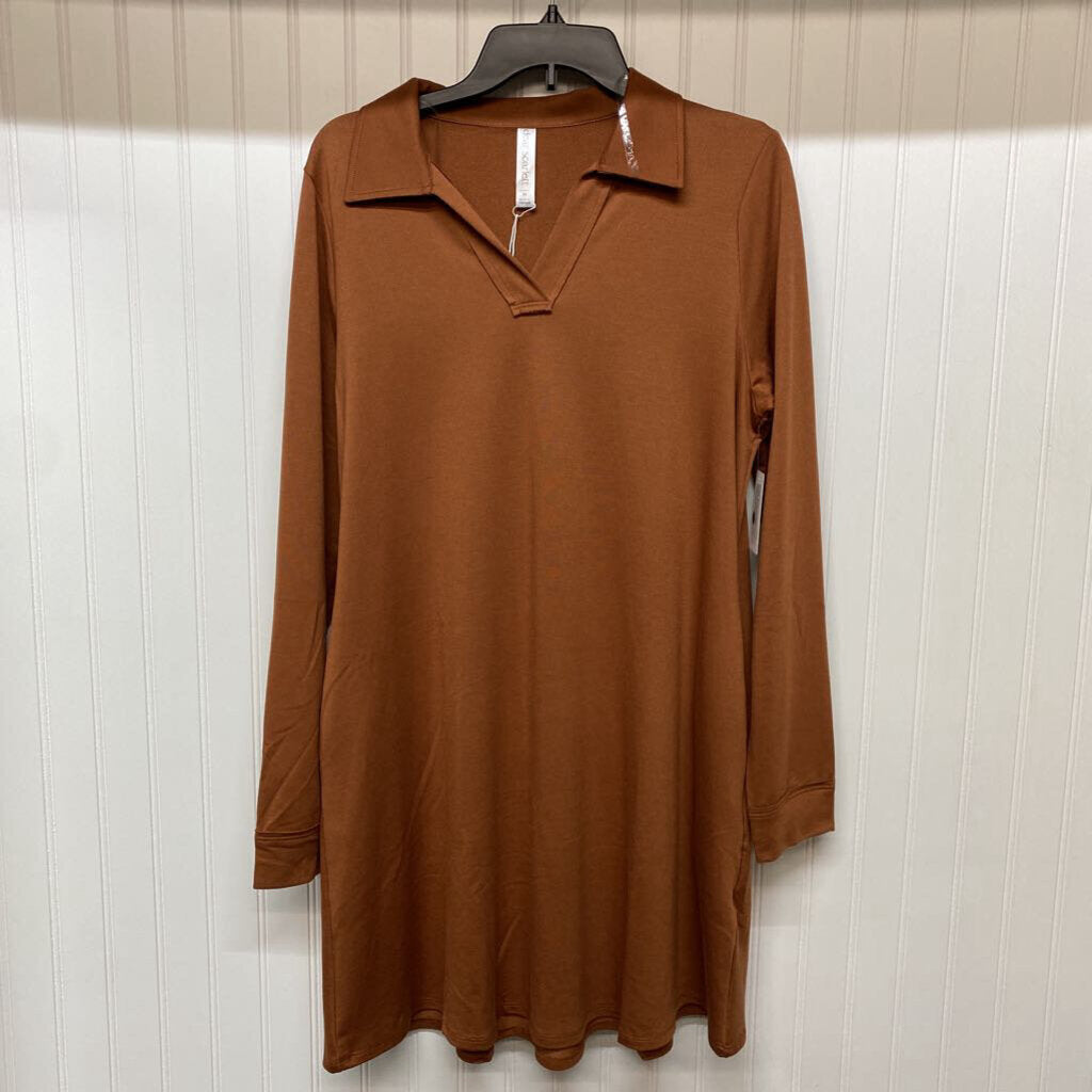 LONG SLEEVE KNIT SHORT DRESS