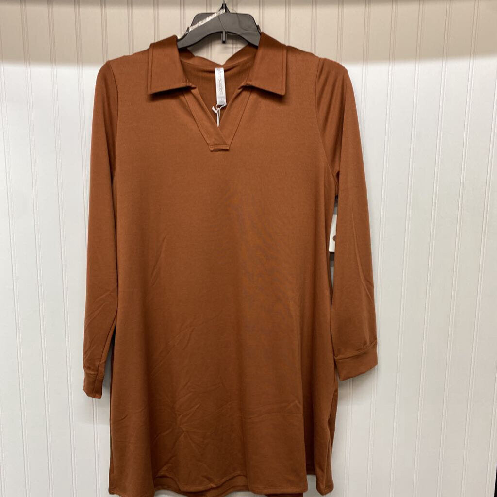 LONG SLEEVE KNIT SHORT DRESS