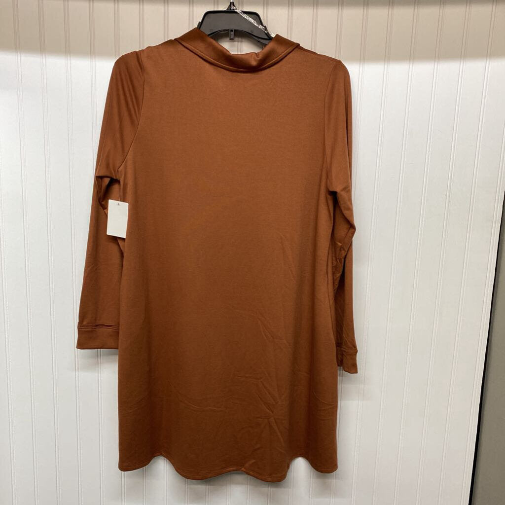 LONG SLEEVE KNIT SHORT DRESS