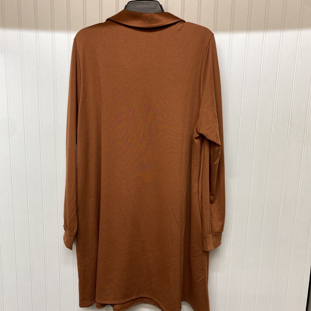 LONG SLEEVE KNIT SHORT DRESS