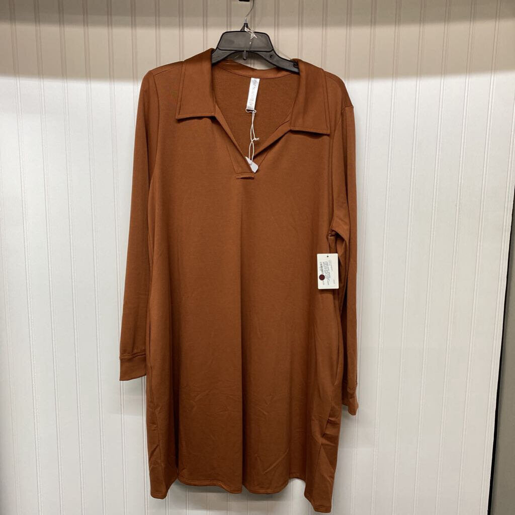 LONG SLEEVE KNIT SHORT DRESS
