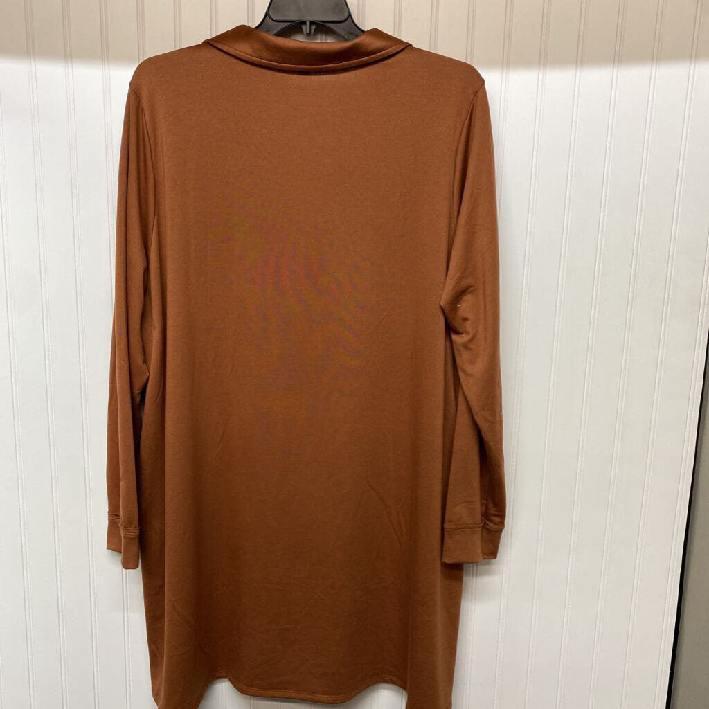 LONG SLEEVE KNIT SHORT DRESS