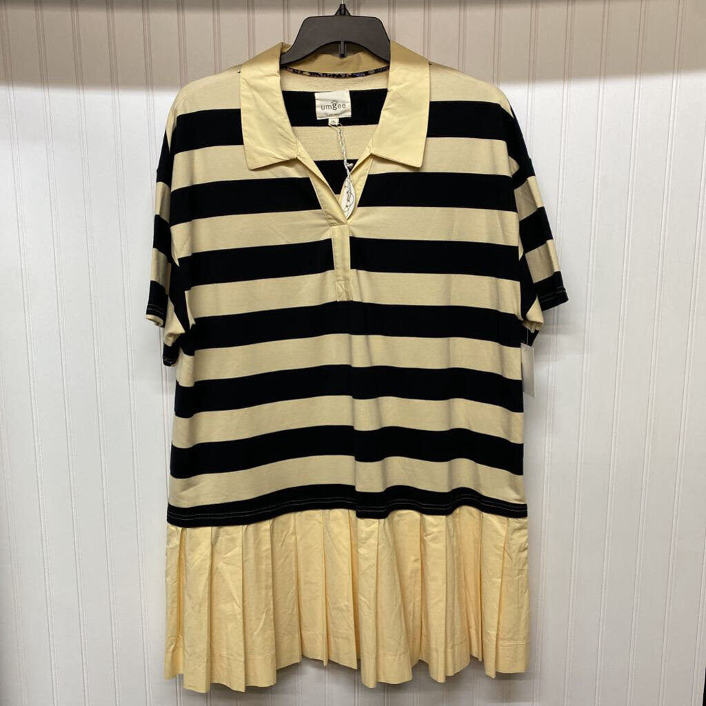 SHORT SLEEVED SHORT DRESS