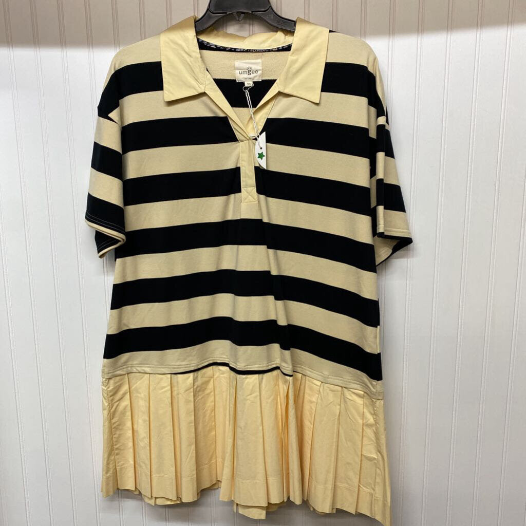 SHORT SLEEVED SHORT DRESS