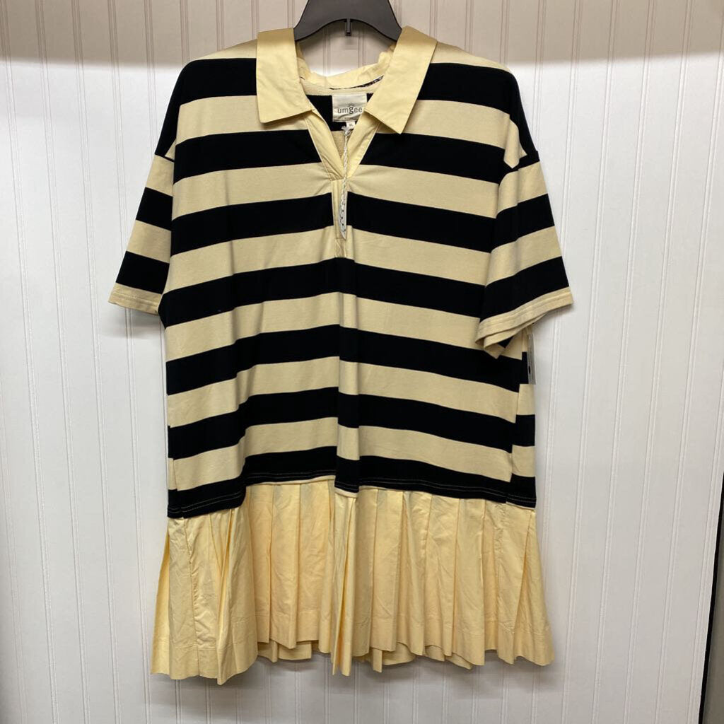 SHORT SLEEVED SHORT DRESS