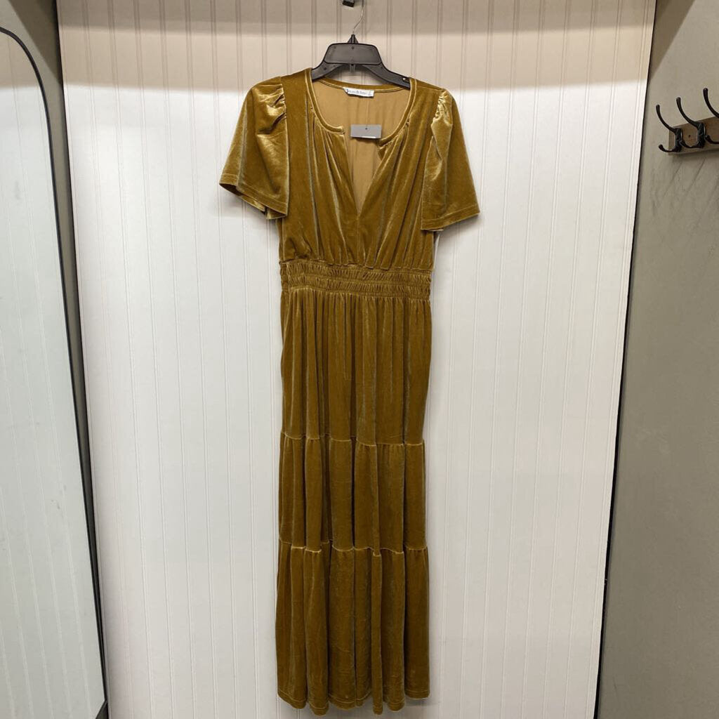 SHORT SLEEVE LONG DRESS