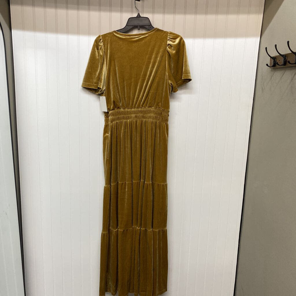 SHORT SLEEVE LONG DRESS