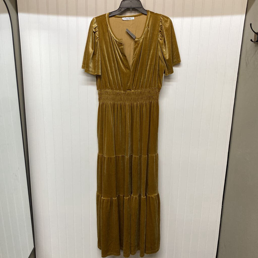 SHORT SLEEVE LONG DRESS
