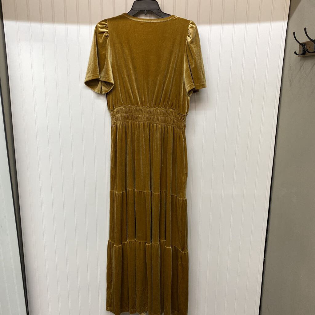 SHORT SLEEVE LONG DRESS