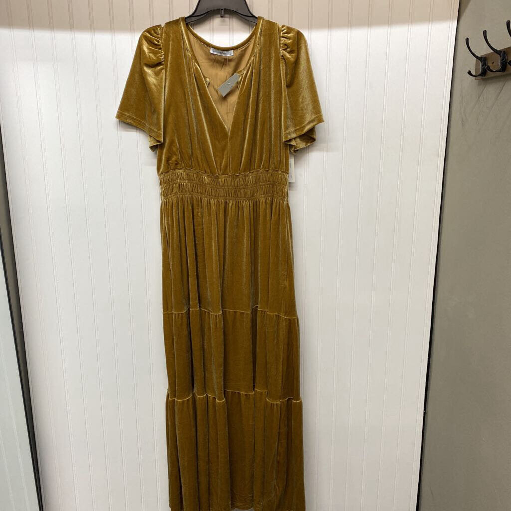 SHORT SLEEVE LONG DRESS