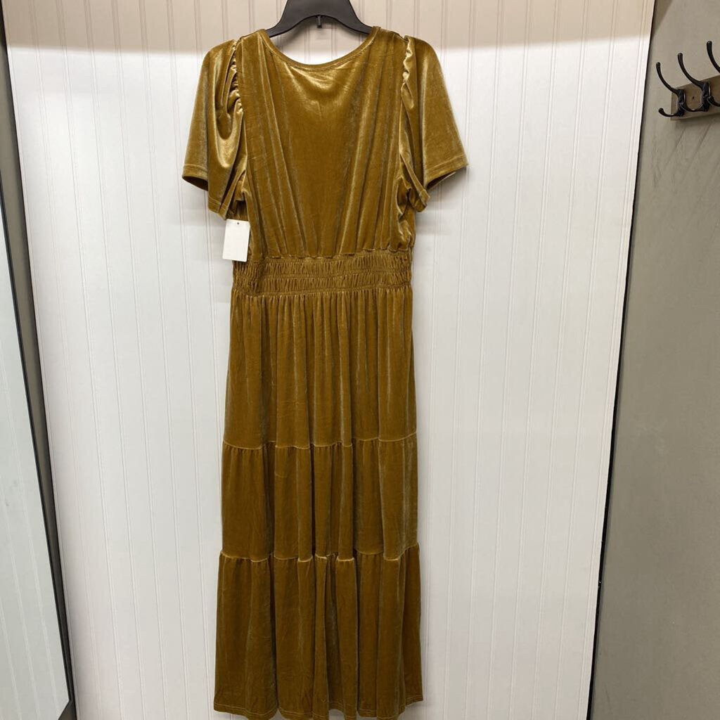 SHORT SLEEVE LONG DRESS