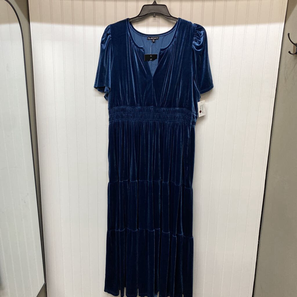 SHORT SLEEVE LONG DRESS