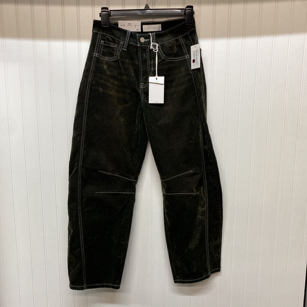 BARREL LEG VELOUR JEANS