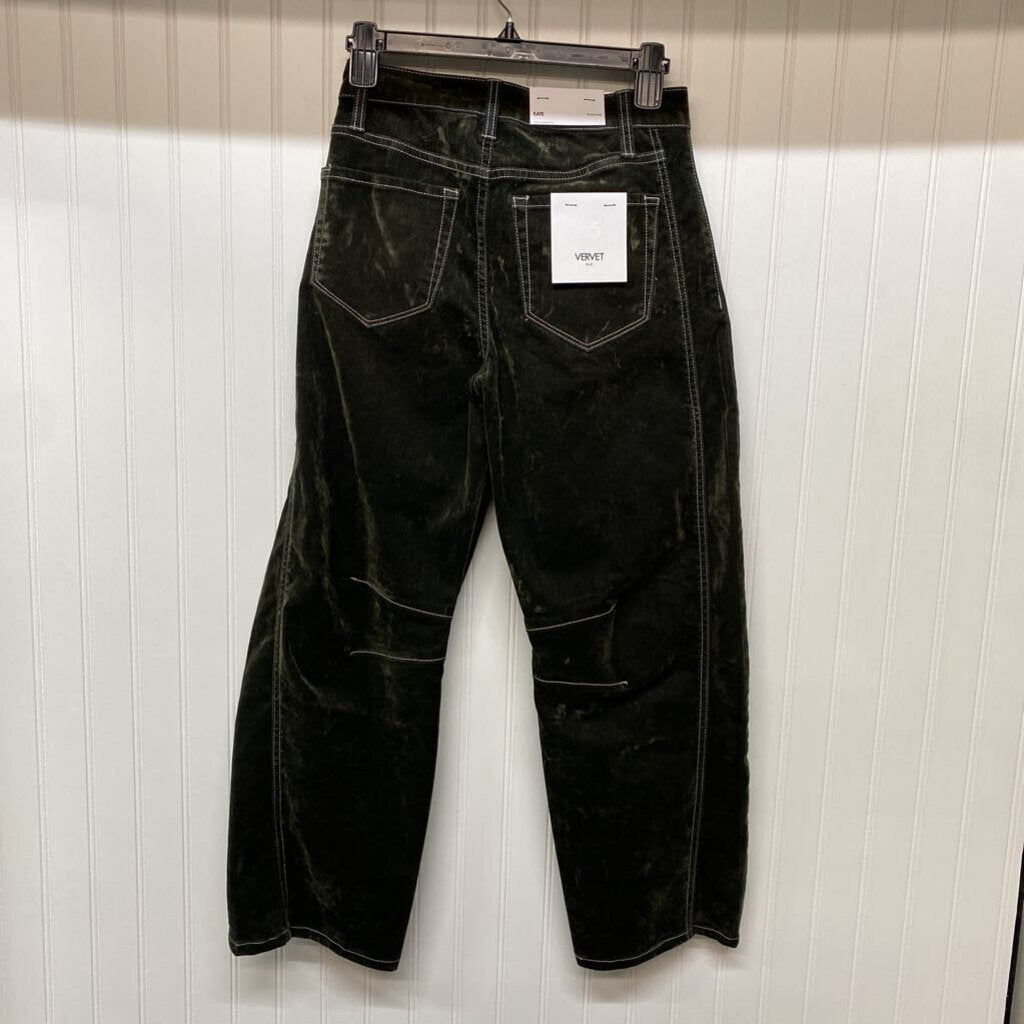 BARREL LEG VELOUR JEANS