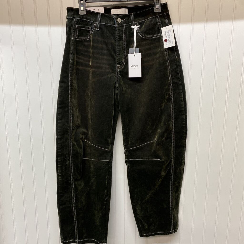 BARREL LEG VELOUR JEANS