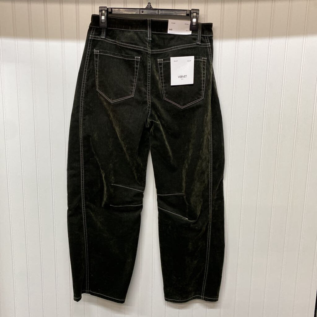 BARREL LEG VELOUR JEANS
