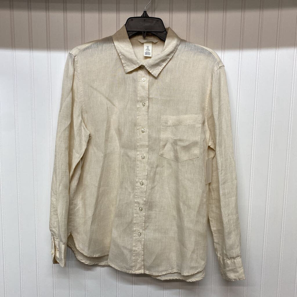 LONG SLEEVED LINEN TOP