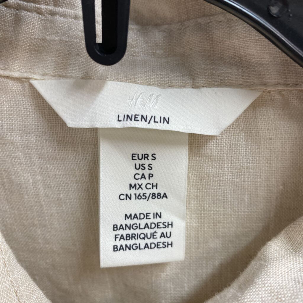 LONG SLEEVED LINEN TOP