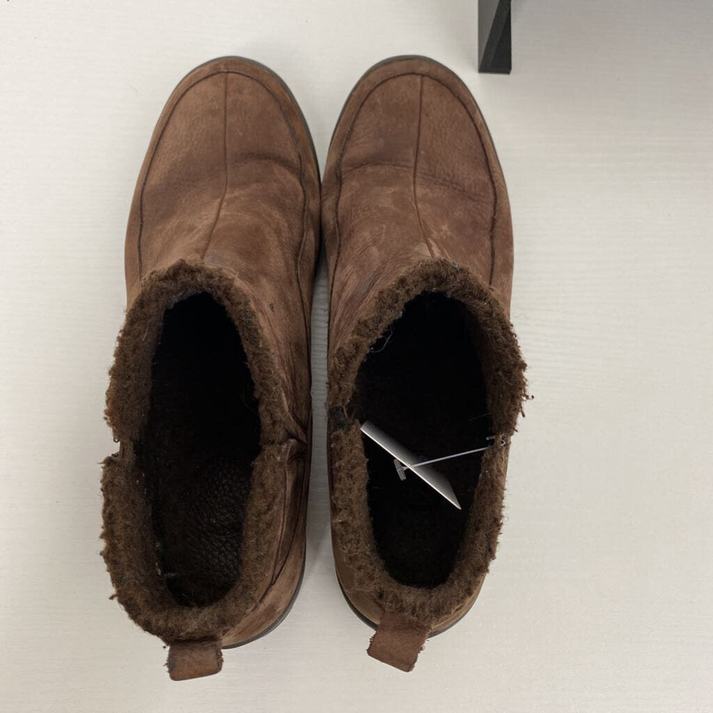 FUR LINED SUEDE ANKLE BOOTS