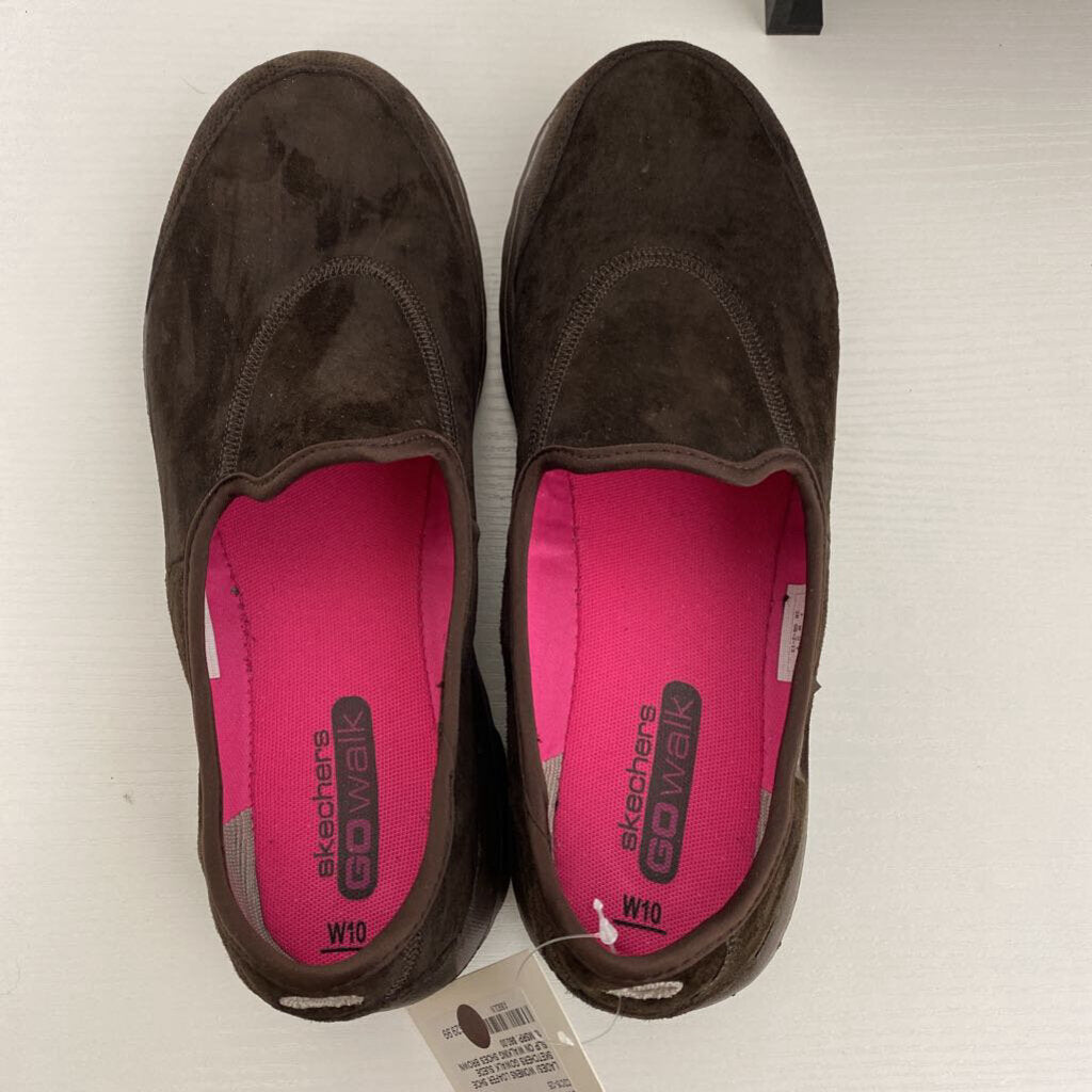 SUEDE SLIP ON WALKING SHOES