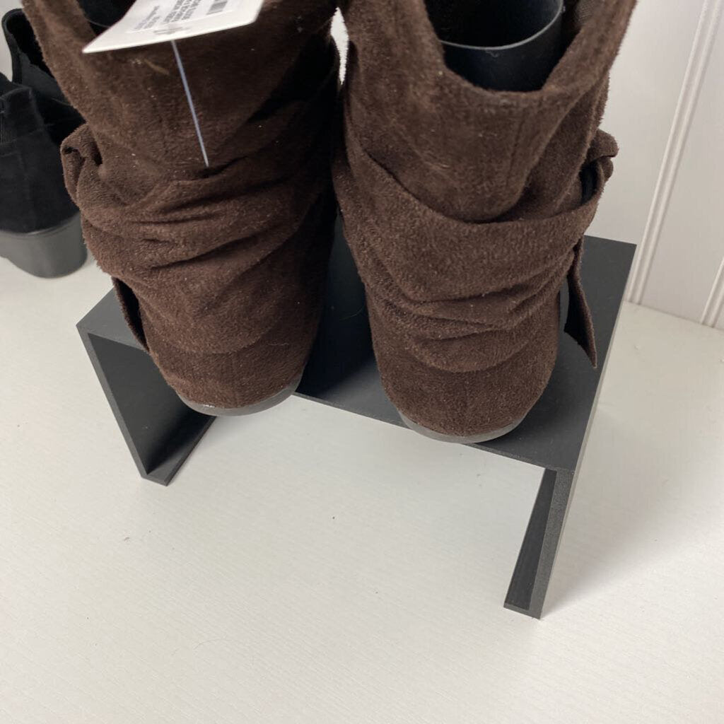 FAUX SUEDE ANKLE BOOTS