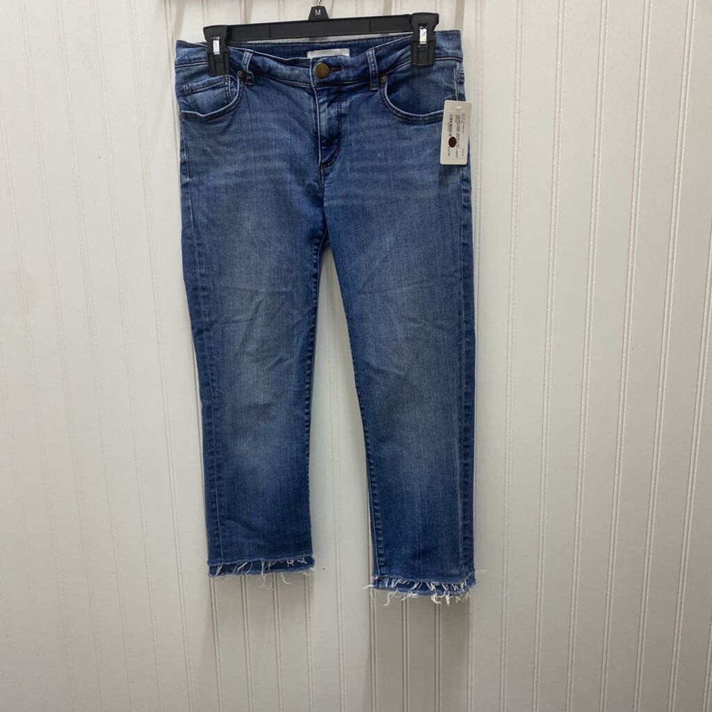FRAYED HEM JEANS