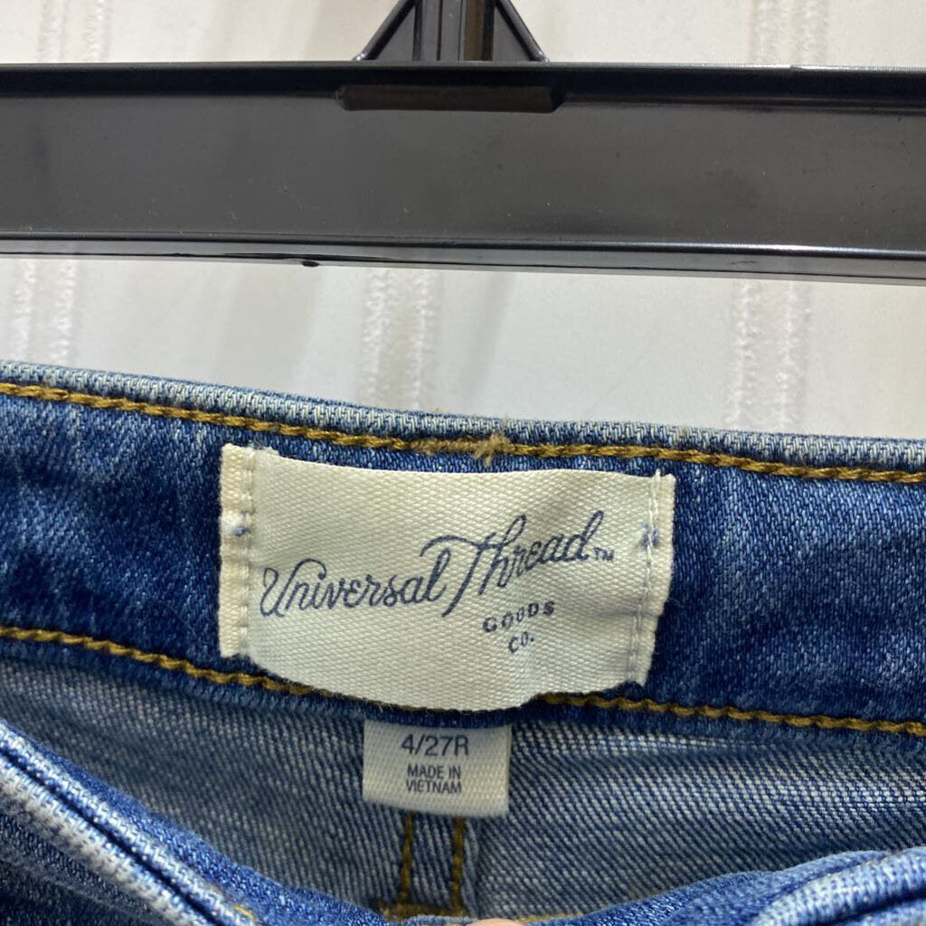 HIGH RISE SLIM STRAIGHT JEANS