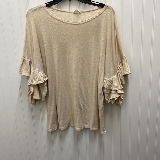 SHORT SLEEVE KNIT TOP