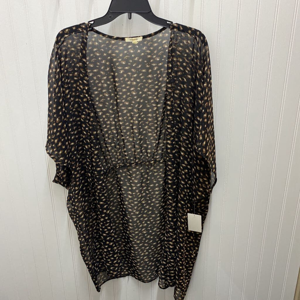 OPEN FRONT SHEER CARDIGAN