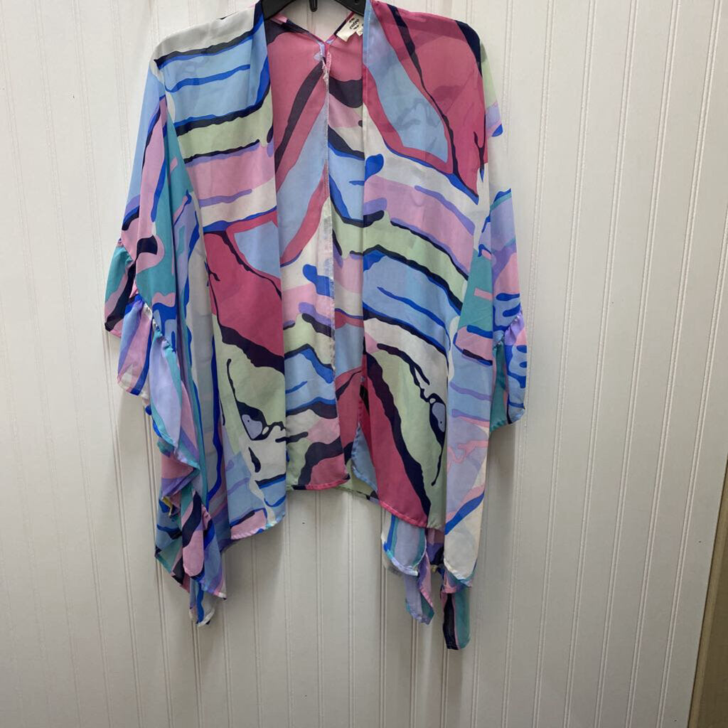 SHORT SLEEVE SHEER CARDIGAN