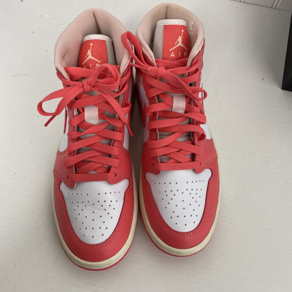 PINK AND WHITE HIGH TOPS