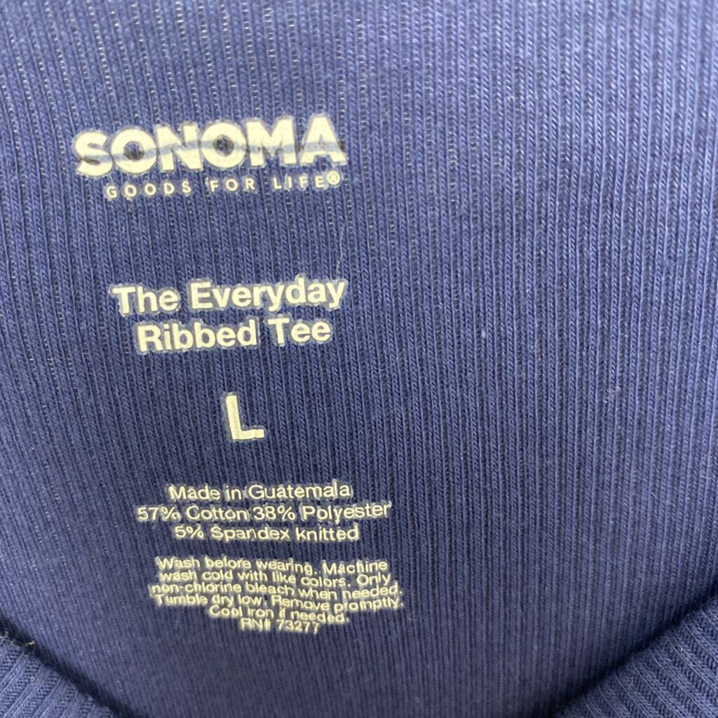 RIBBED LONG SLEEVED TOP