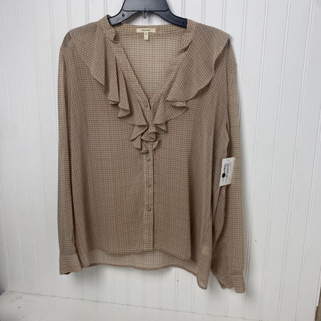 SHEER BUTTON TOP
