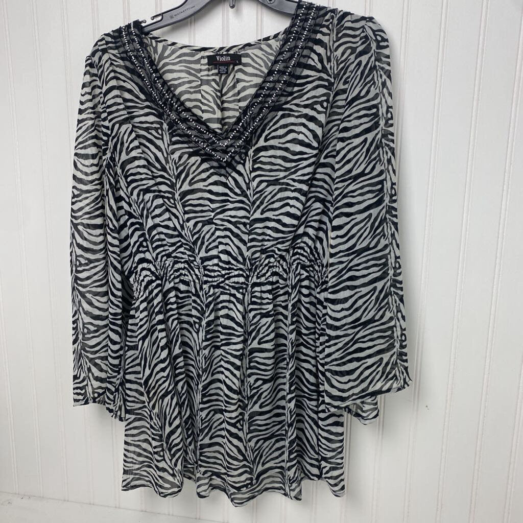 SHEER LONG SLEEVE TOP