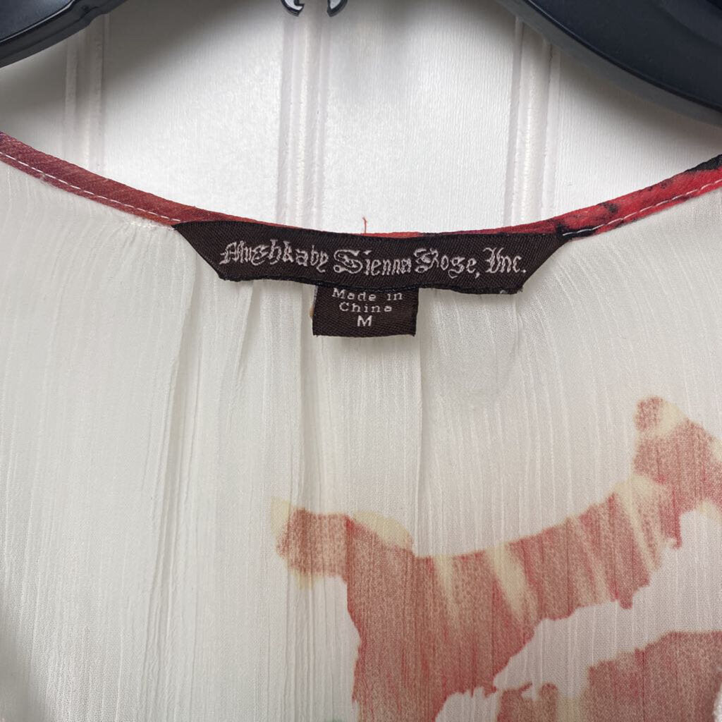 SHEER HALF SLEEVE TOP