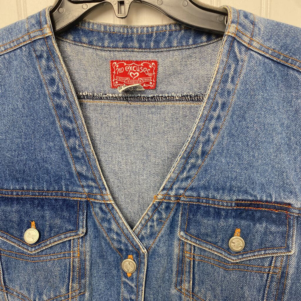 BUTTON DOWN DENIM VEST