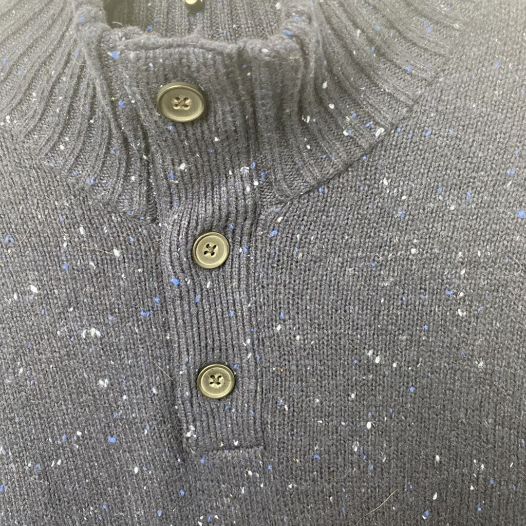 4 BUTTON T NECK SWEATER