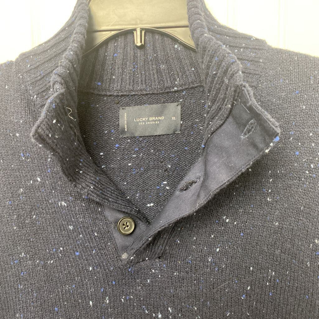 4 BUTTON T NECK SWEATER