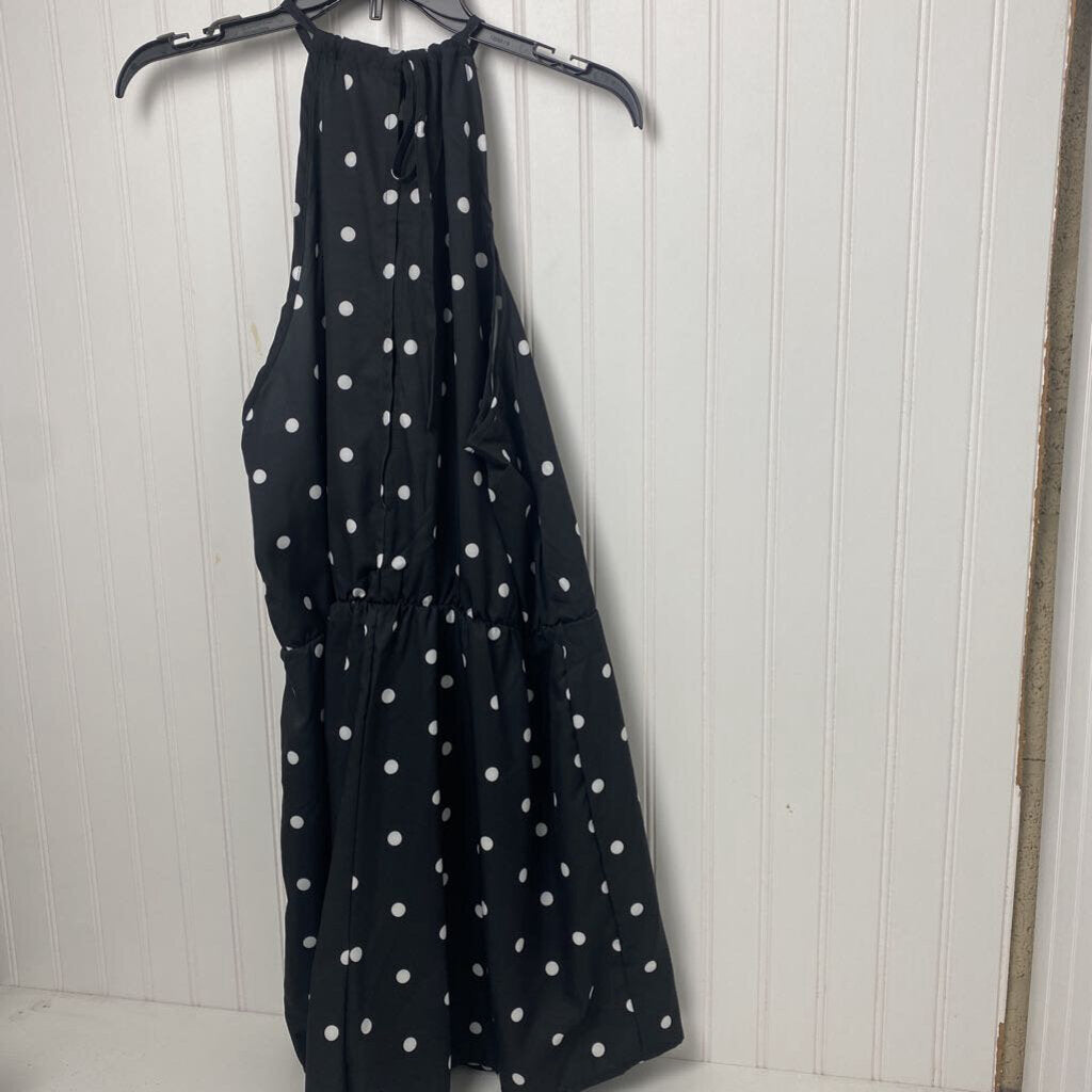 SHORT POKLKA DOT DRESS
