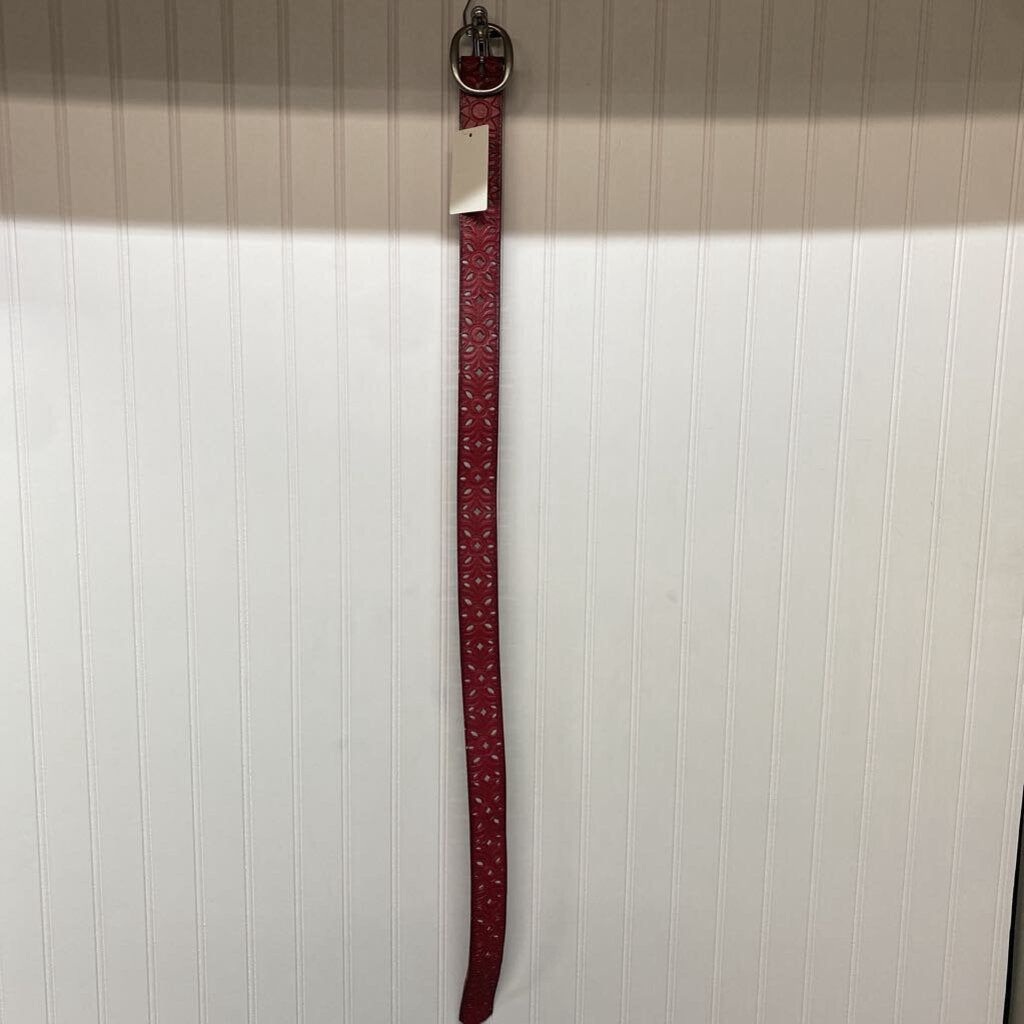 RED LEATHER BELT