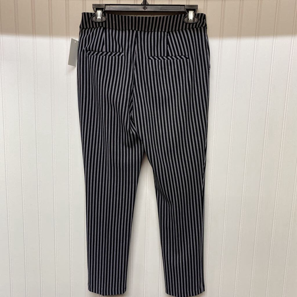 STRIPED PANTS WITH SILVER BUTTONS