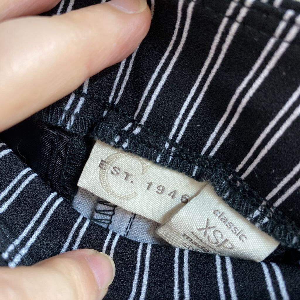STRIPED PANTS WITH SILVER BUTTONS