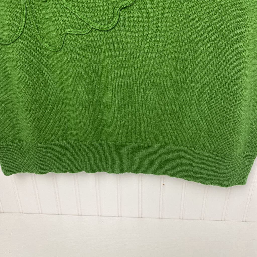 *SLEEVELESS SWEATER WITH FLOWER DESIGN