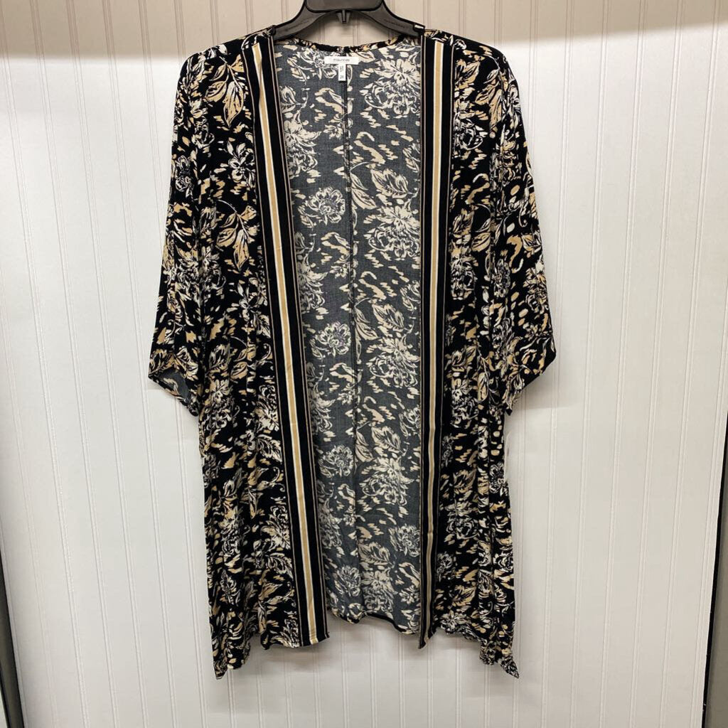 *LONG SHORT SLEEVE OPEN FRONT CARDIGAN