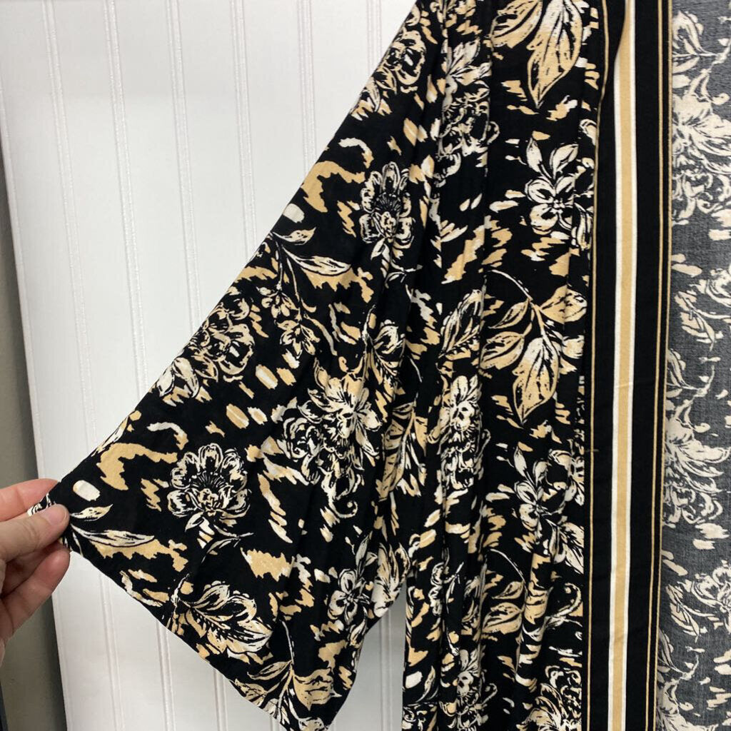 *LONG SHORT SLEEVE OPEN FRONT CARDIGAN