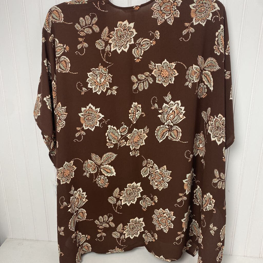 *SHORT SLEEVE OPEN FRONT CARDIGAN