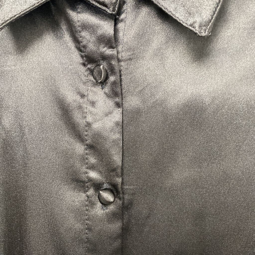 BUTTONDOWN SATIN DRESS